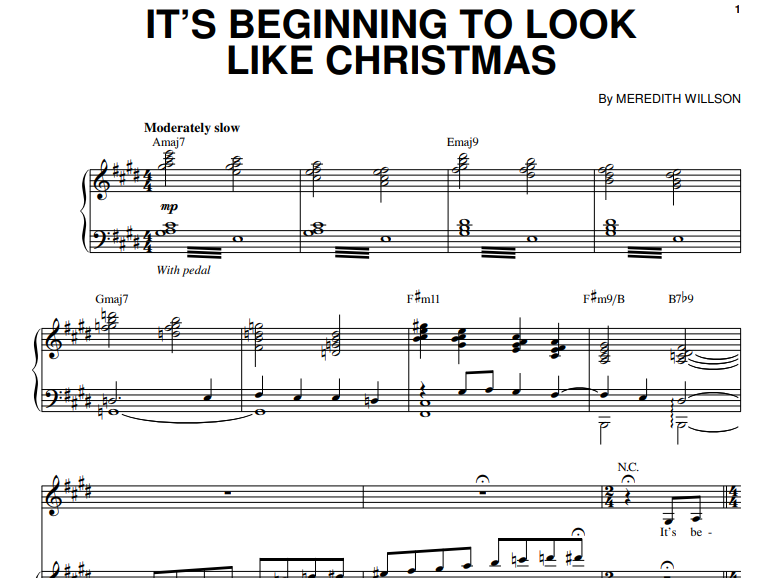 Michael Buble-It’s Beginning To Look Like Christmas Free Sheet Music PDF for Piano 7 Michael Buble-It’s Beginning To Look Like Christmas Free Sheet Music PDF for Piano