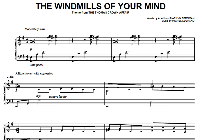 Michel LeGrand-Windmills Of Your Mind