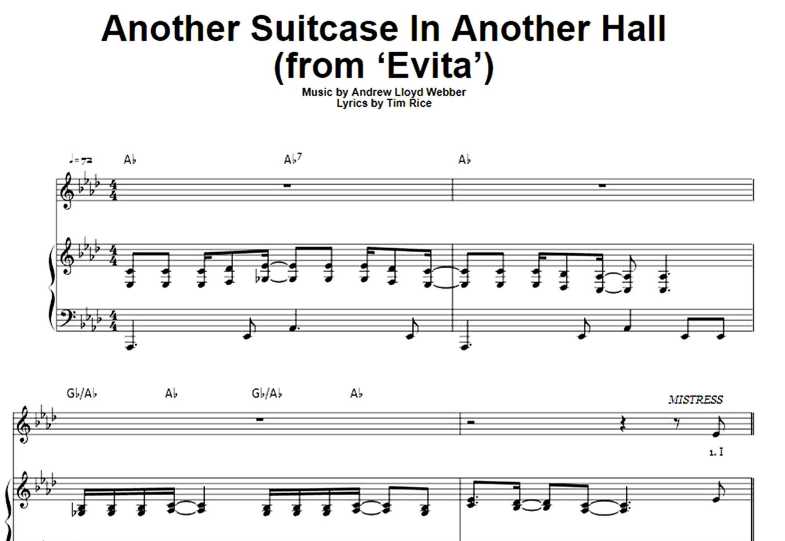 Madonna-Another Suitcase In Another Hall