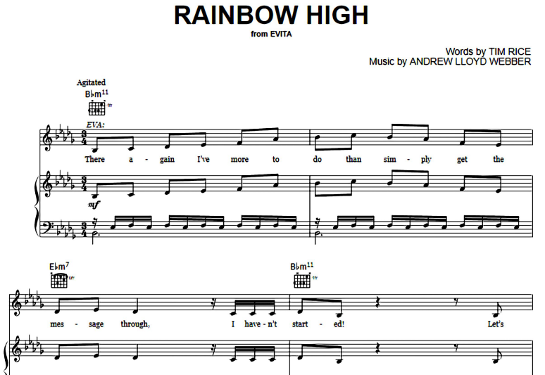 Madonna-Rainbow High Free Sheet Music PDF for Piano 1 Madonna-Rainbow High Free Sheet Music PDF for Piano