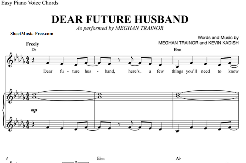 Meghan Trainor-Dear Future Husband Free Sheet Music PDF for Piano 7 Meghan Trainor-Dear Future Husband Free Sheet Music PDF for Piano