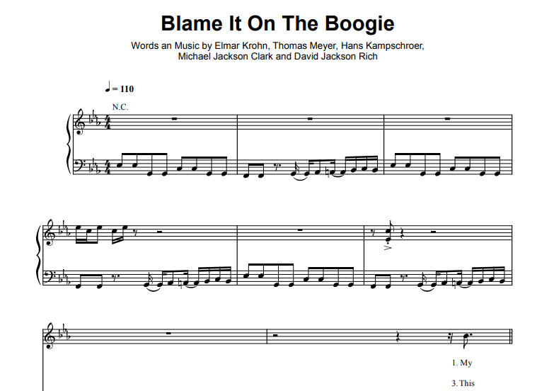 Michael Jackson-Blame It On The Boogie