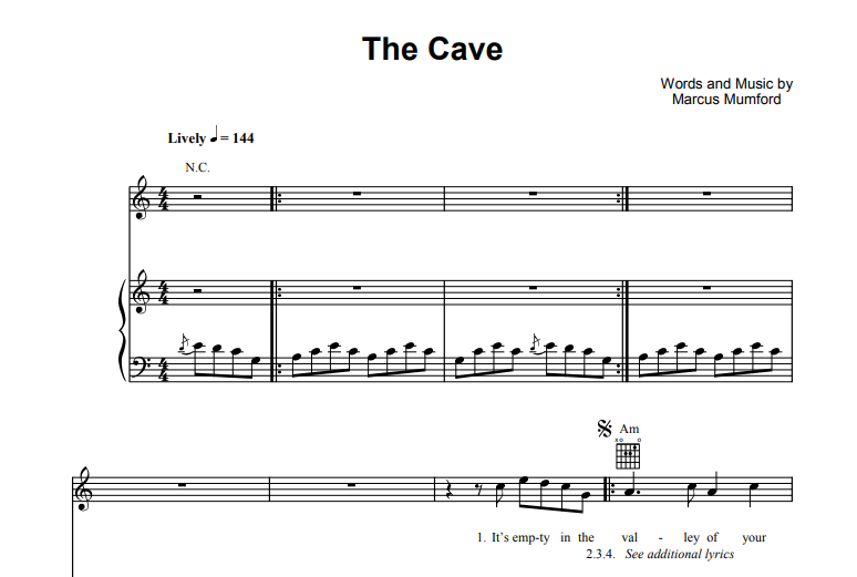 Mumford and Sons-The Cave Free Sheet Music PDF for Piano 7 Mumford and Sons-The Cave Free Sheet Music PDF for Piano