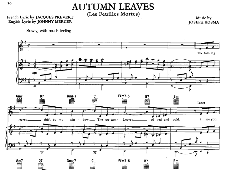 Nat King Cole-Autumn Leaves
