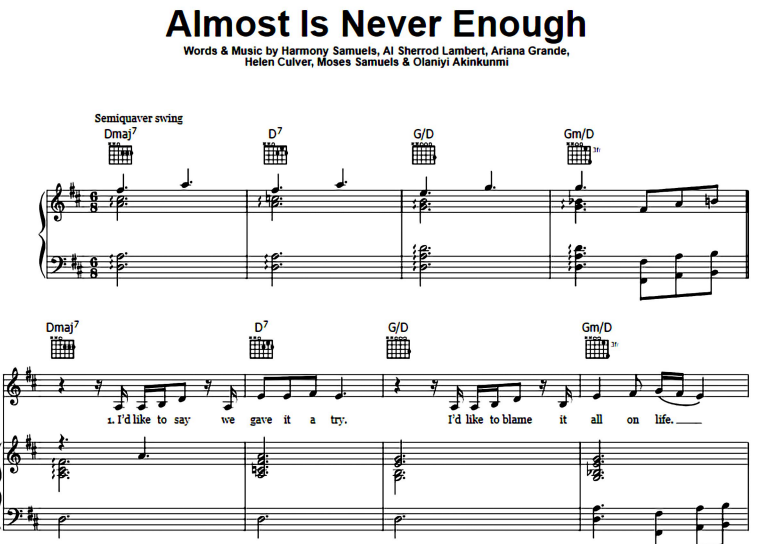Nathan Sykes-Almost Is Never Enough