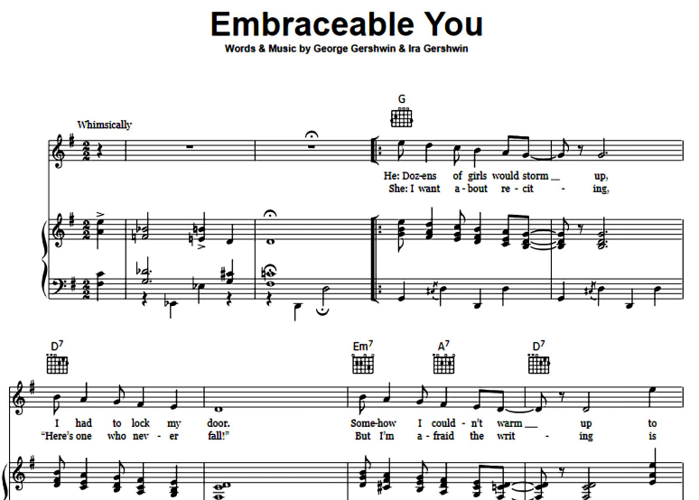 Nat King Cole-Embraceable You Free Sheet Music PDF for Piano