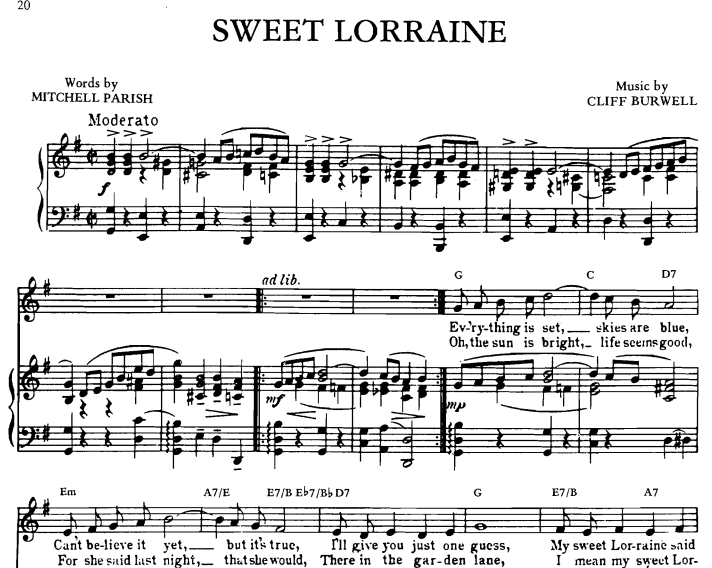 Nat King Cole-Sweet Lorraine