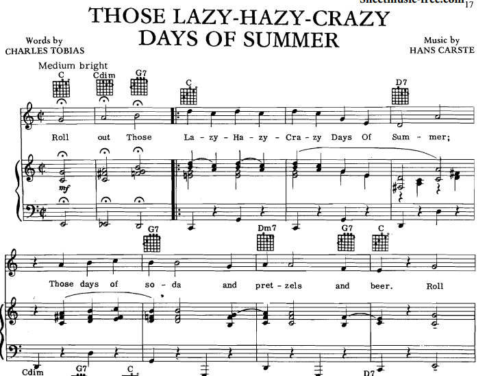 Nat King Cole-Those Lazy Hazy Crazy Days Of Summer