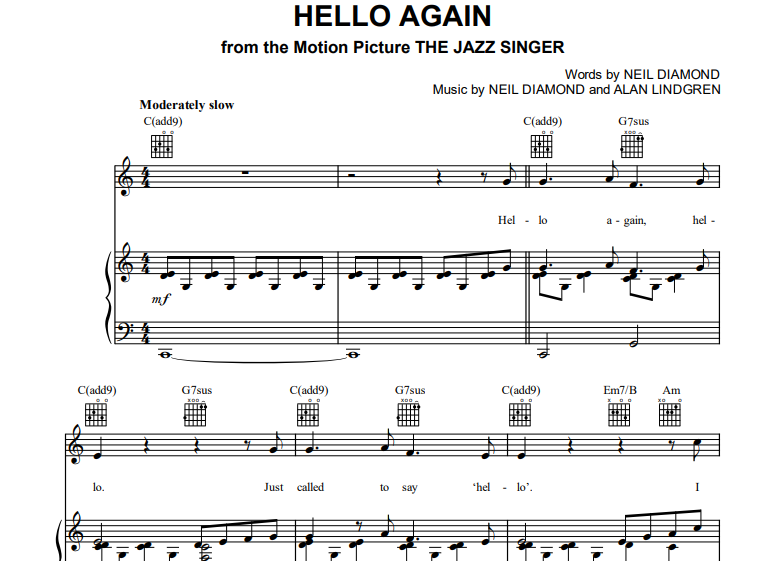 Neil Diamond-Hello Again