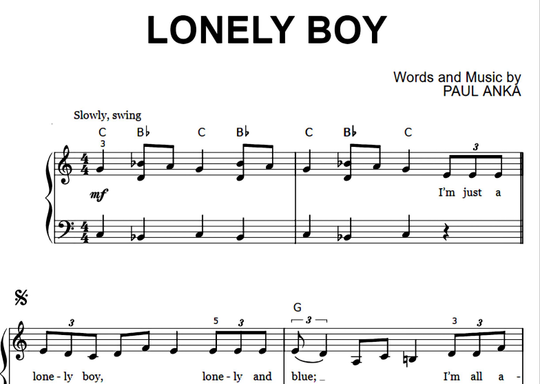 Paul Anka-Lonely Boy