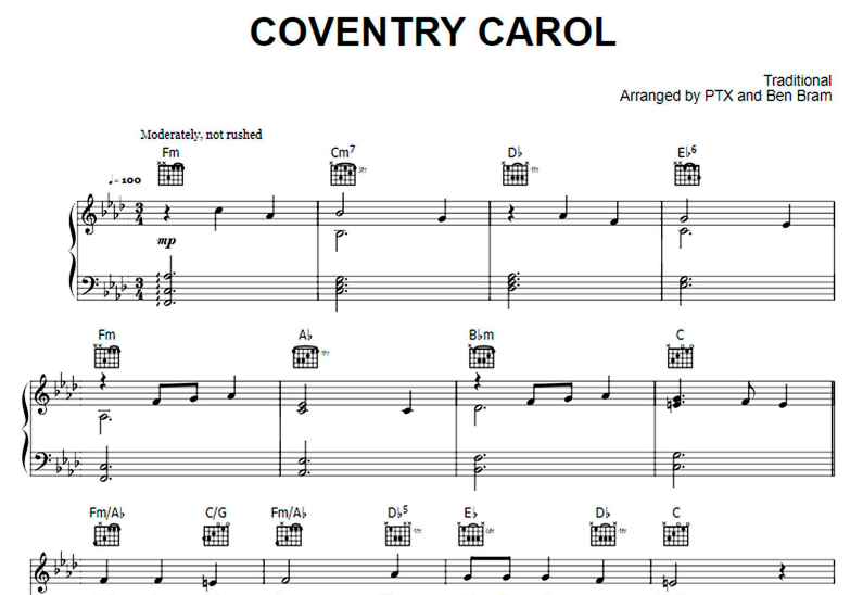Pentatonix-Coventry Carol