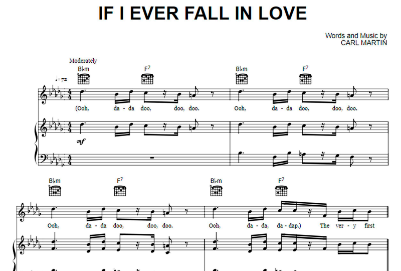 Pentatonix-If I Ever Fall In Love Free Sheet Music PDF for Piano 1 Pentatonix-If I Ever Fall In Love Free Sheet Music PDF for Piano