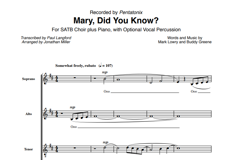 Pentatonix-Mary Did You Know