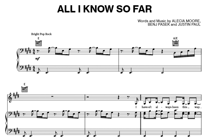 Pink-All I Know So Far