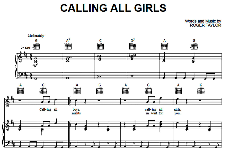 Queen-Calling All Girls