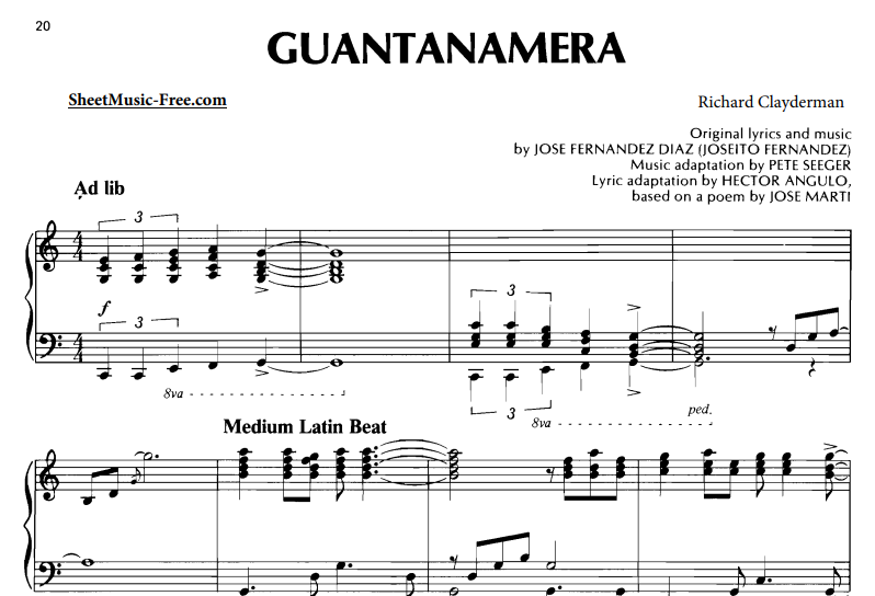 Richard Clayderman-Guantanamera