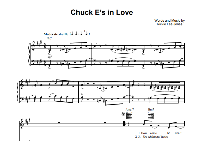 Rickie Lee Jones-Chuck E’s in Love