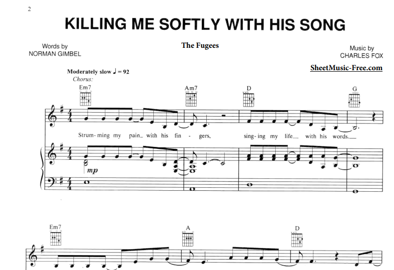 Roberta Flack-Killing Me Softly With His Song