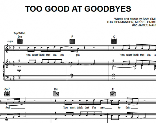 Sam Smith-Too Good At Goodbyes