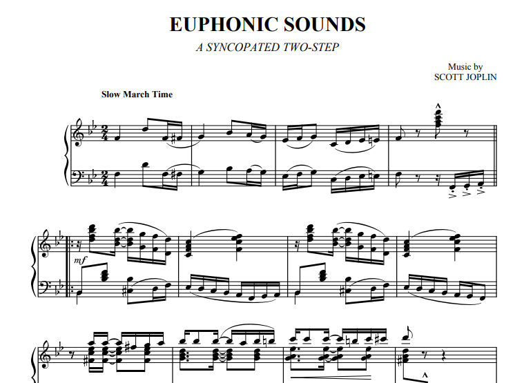 Scott Joplin-Euphonic Sounds