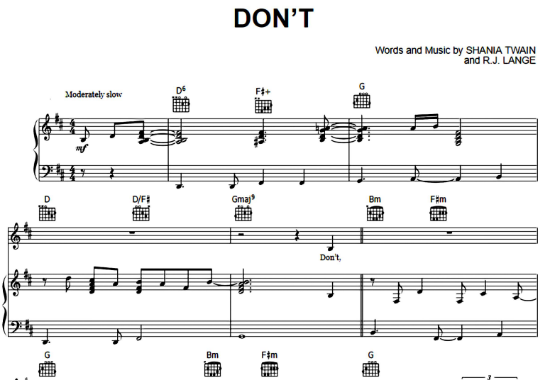 Shania Twain-Don’t Free Sheet Music PDF for Piano 7 Shania Twain-Don’t Free Sheet Music PDF for Piano