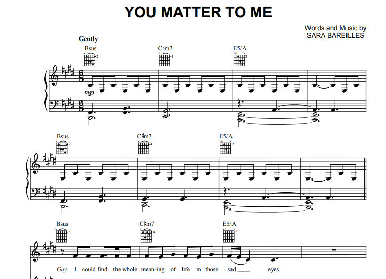 Sara Bareilles-You Matter To Me