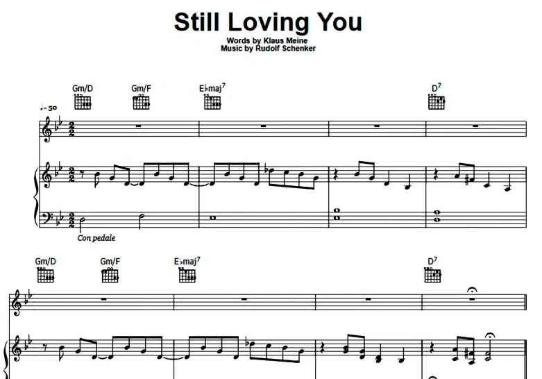 Scorpions-Still Loving You Free Sheet Music PDF for Piano 5 Scorpions-Still Loving You Free Sheet Music PDF for Piano