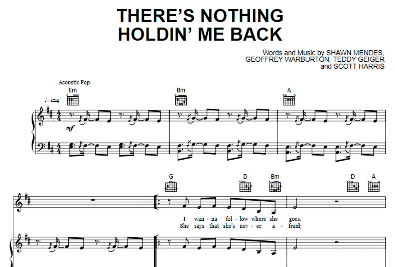 Shawn Mendes-There’s Nothing Holdin’ Me Back Free Sheet Music PDF for Piano 7 Shawn Mendes-There’s Nothing Holdin’ Me Back Free Sheet Music PDF for Piano