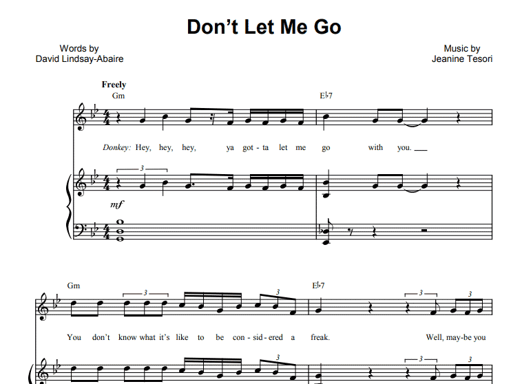 Shrek-Don’t Let Me Go Free Sheet Music PDF for Piano 7 Shrek-Don’t Let Me Go Free Sheet Music PDF for Piano