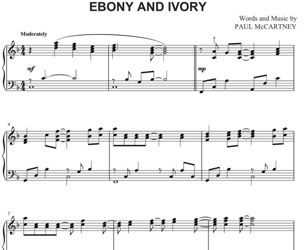Stevie Wonder-Ebony and Ivory