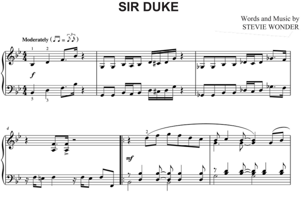 Stevie Wonder-Sir Duke Free Sheet Music PDF for Piano 1 Stevie Wonder-Sir Duke Free Sheet Music PDF for Piano