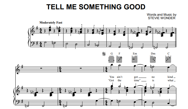 Stevie Wonder-Tell Me Something Good