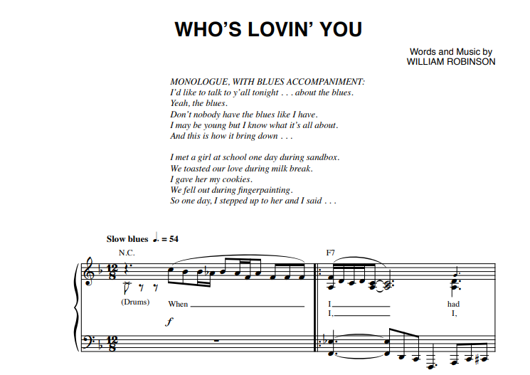 The Jackson 5-Who’s Lovin’ You Free Sheet Music PDF for Piano 7 The Jackson 5-Who’s Lovin’ You Free Sheet Music PDF for Piano