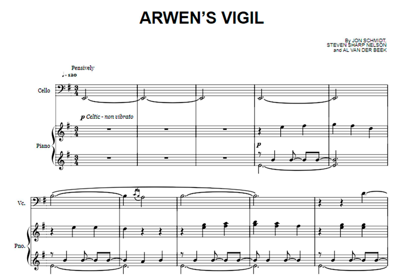The Piano Guys-Arwen’s Vigil Free Sheet Music PDF for Piano