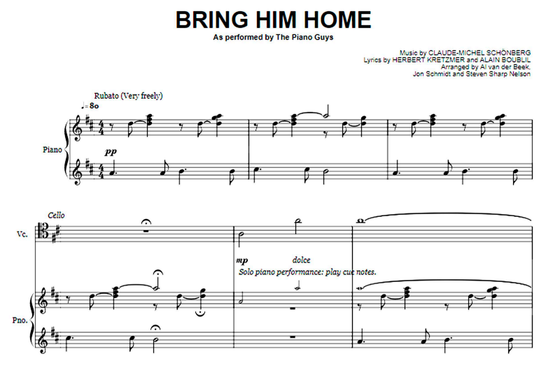 The Piano Guys-Bring Him Home