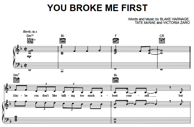Tate McRae-You Broke Me First