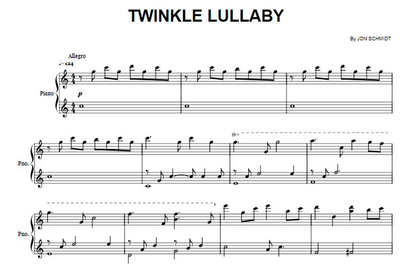 The Piano Guys-Twinkle Lullaby Free Sheet Music PDF for Piano 1 The Piano Guys-Twinkle Lullaby Free Sheet Music PDF for Piano