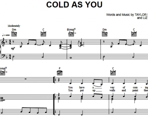 Taylor Swift-Cold As You