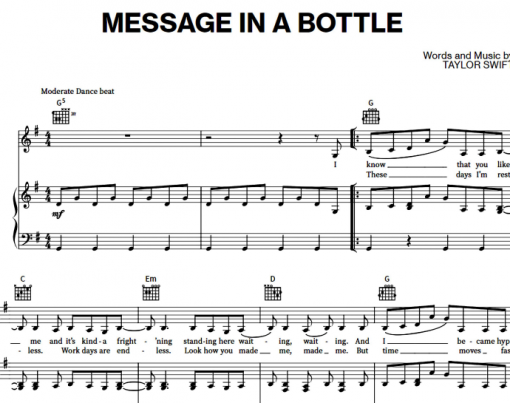 Taylor Swift-Message In A Bottle