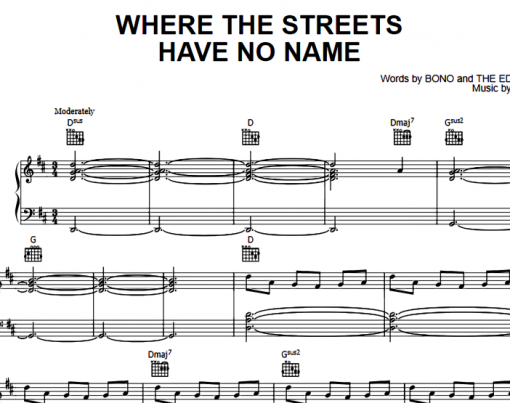 U2-Where The Streets Have No Name