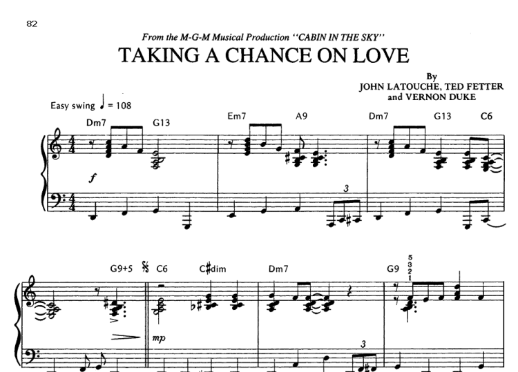 Vernon Duke-Taking A Chance On Love Free Sheet Music PDF for Piano 7 Vernon Duke-Taking A Chance On Love Free Sheet Music PDF for Piano