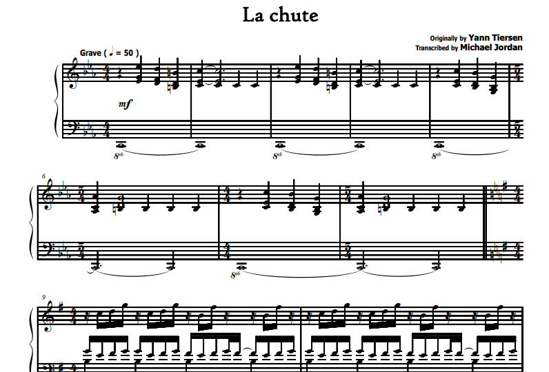 First Rendez-La Chute Free Sheet Music PDF for Piano 1 First Rendez-La Chute Free Sheet Music PDF for Piano