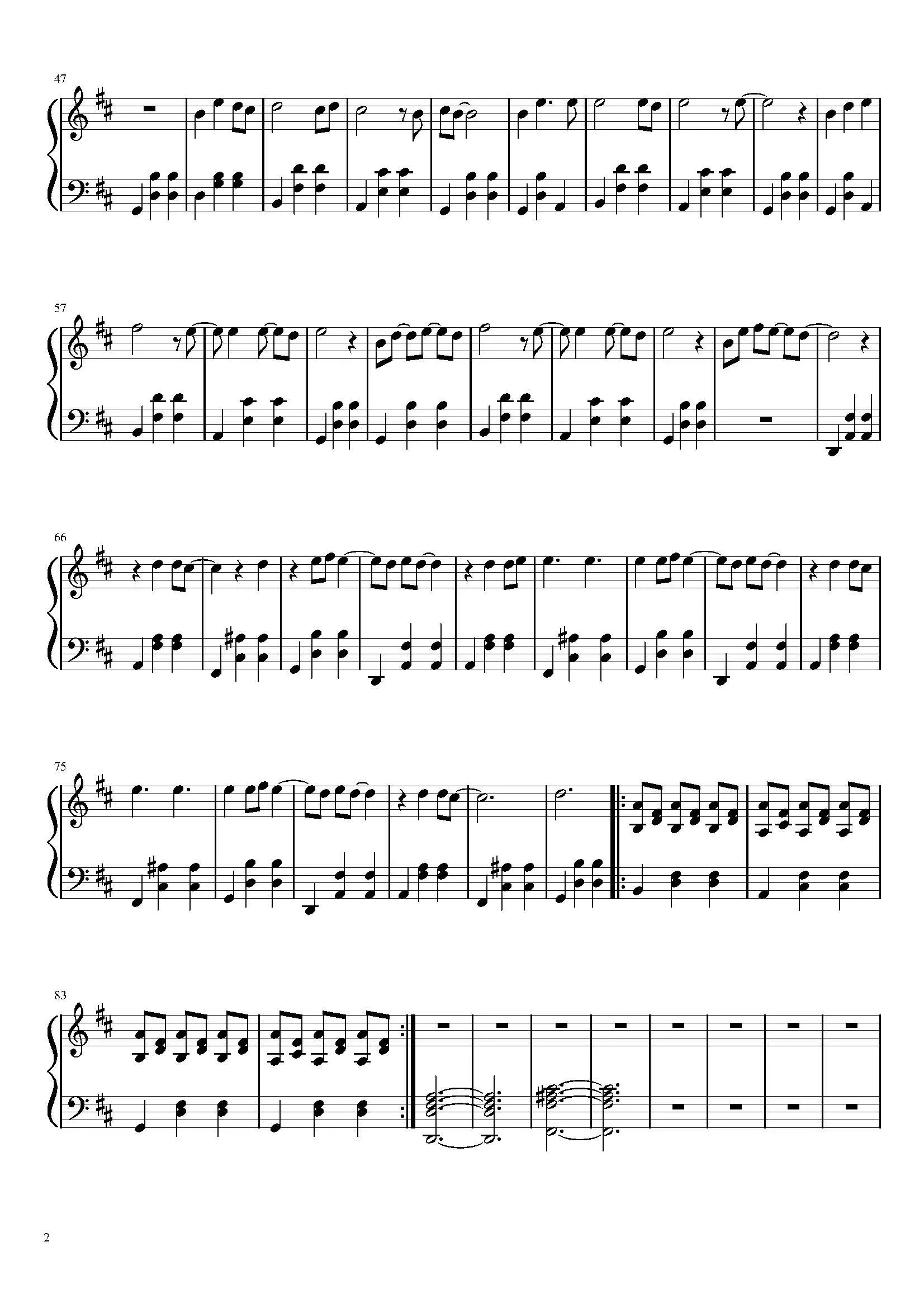 Je Te Laisserai Des Mots Sheet Music