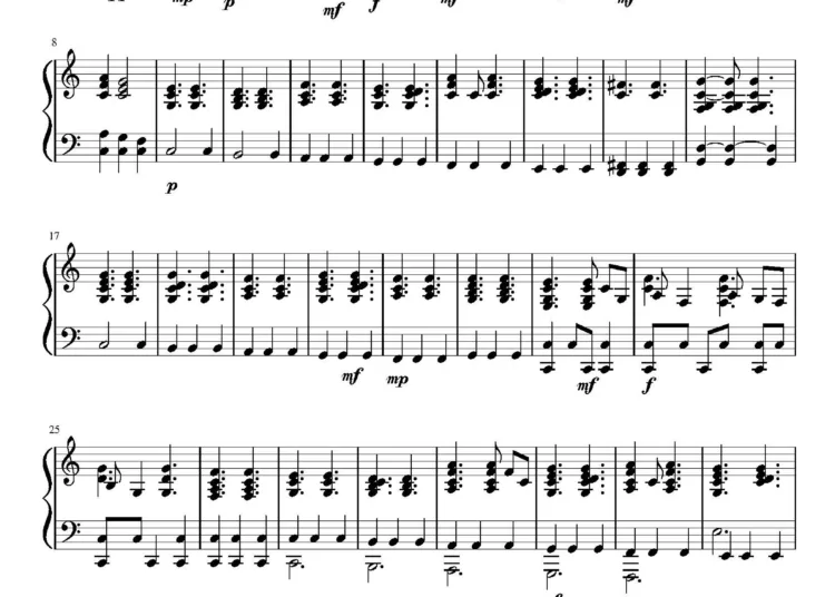 Tom Odell – Piano Man (Billy Joel cover) Sheet Music